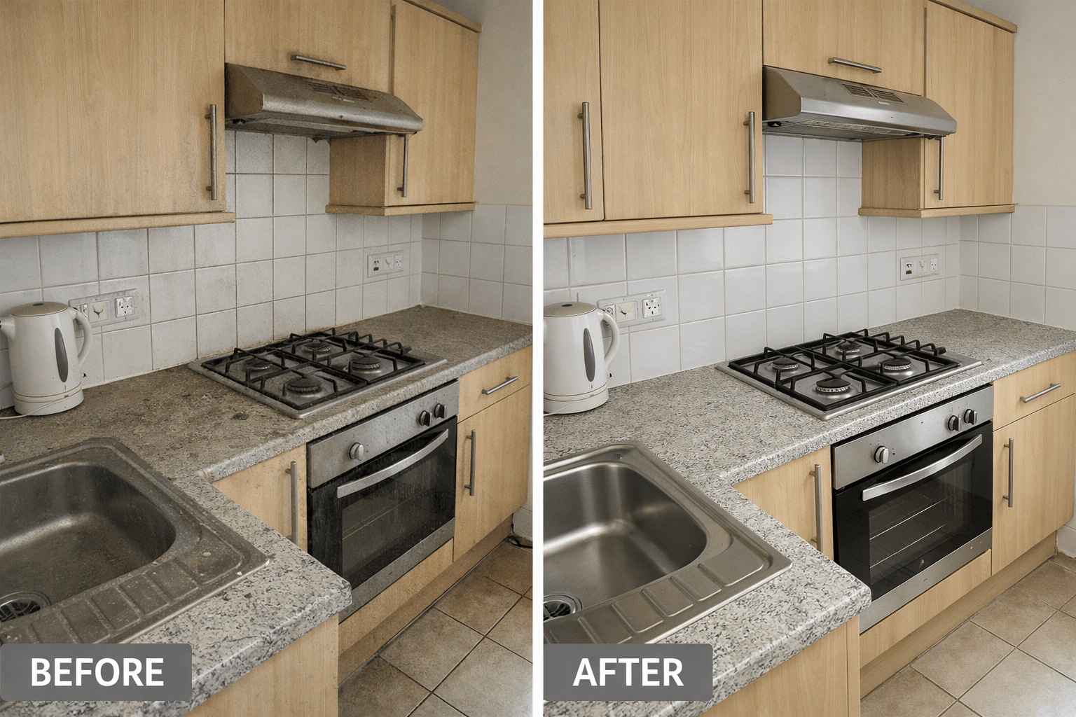 Before and After Cleaning